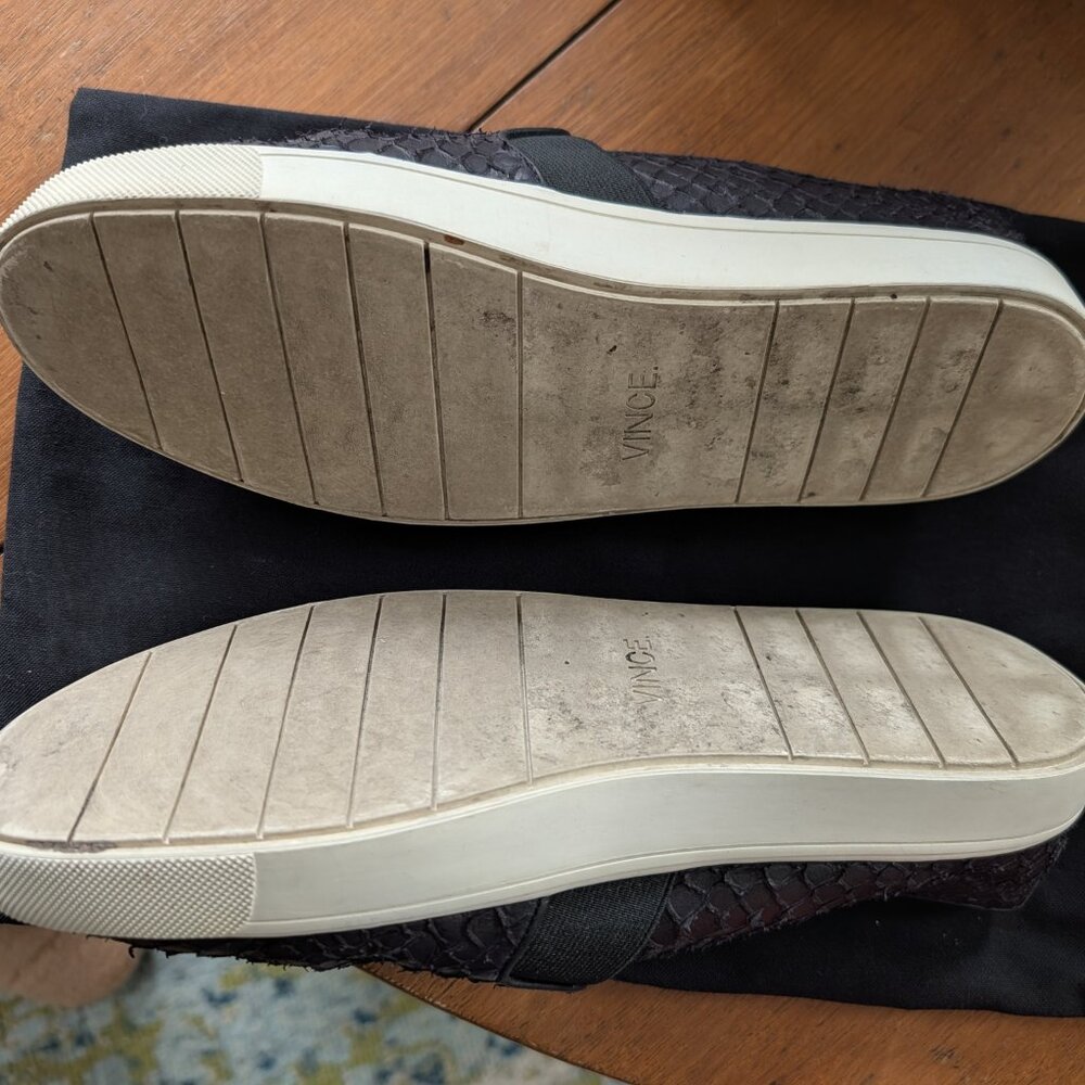 VINCE Berlin Python Embossed Slip-On Sneaker LIKE… - image 3